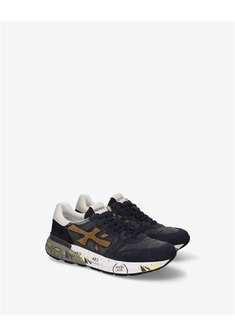 Premiata Mick 8435 Sneaker in Navy Suede Men's PREMIATA |  | MICK VAR8435
